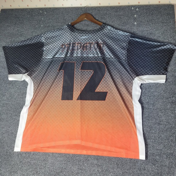 Teamwork Athletic Apparel Mens 3XL Force Predator Jersey Blue Orange - Picture 4 of 6